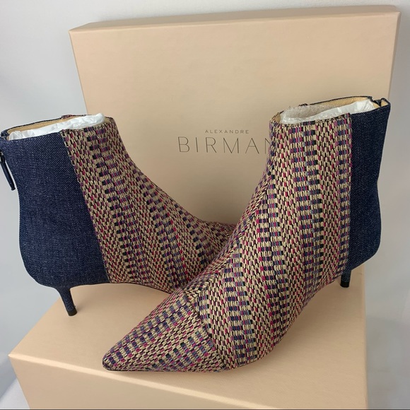 ❌SOLD❌Alexandre Birman Kittie Denim Bootie Sz 37 - Picture 16 of 16